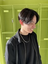 アース コアフュールボーテ 長野稲田店(EARTH coiffure beaute) センターパート_ナチュラルヘア_メンズカット