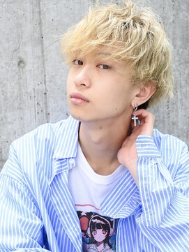 アンリ(Anli) 【Anli☆岩瀬萌】メンズヘア マッシュ ブロンド