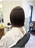 外ハネ切りっぱなしstyle