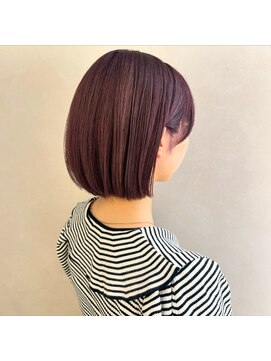 アンドワン 自由が丘(＆ONE) 【&ONE 自由が丘】ミニボブ　×  ラベンダーピンク