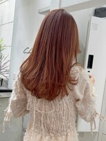 シェリ ヘアデザイン(CHERIE hair design)&nbsp;ゆるレイヤー×オレンジベージュ◎