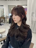 ハピネス 梅田茶屋町店(HAPPINESS)&nbsp;韓国ヘア/レイヤーロング/髪質改善/ブリーチなし/ベージュ