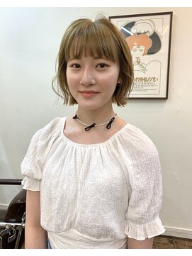 コラン 中目黒(collan) くすみベージュ×ぷつっとボブ