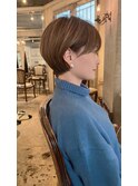 大人綺麗な小顔襟足スッキリショートボブ 30代40代50代