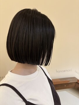 ハナモリ テララ(hanamori terara) hanamori☆多田羅 切りっぱなしボブ【髪質改善カラー】