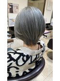 シルバーアッシュ×ショート