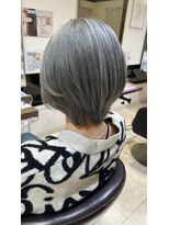 ルシードスタイル ボーグル岐阜店(LUCIDO STYLE BOGL) シルバーアッシュ×ショート