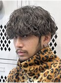 渋谷シャドウパーマメンズ波巻きパーマ韓国メンズマッシュウルフ