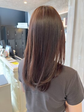 キャアリー(Caary) 福山人気レイヤー内巻きワンカールウォームブラウン艶髪20代30代