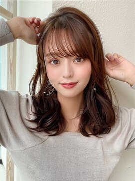 アフロートフクオカ(AFLOAT FUKUOKA) 【NEW OPEN】小顔前髪あり後れ毛サイドバングメルティカラー