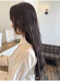フェイスライン切り込みロングスタイル