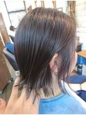 外ハネ 艶ボブ 小顔 ココアブラウン 西葛西 髪質改善