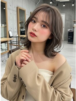 個室型美容室 グルグル 表参道店(GULGUL)の写真/『透明感?くすみ感?』お好みはどちらですか*オフィスもプライベートもOKな"ブリーチなしカラー"*[表参道駅]