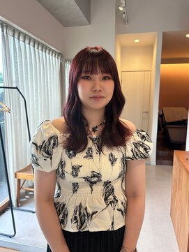 マイン(mine) ワインレッドカラー/レッドカラー/ツヤカラー/暖色カラー