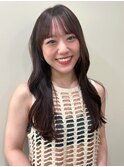 チョコレートブラウン 顔周りカット 髪質改善 韓国くびれヘア