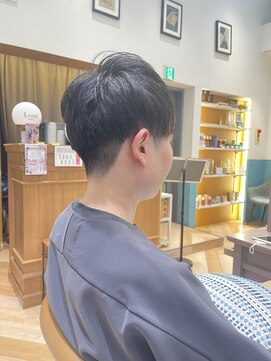 ロンド レグリーズ 立川(Lond leglise) men's/メンズ/ブルーブラック/フェザーパーマ/サーフカール/立川