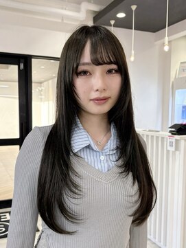 セロ 東辻井店(SERO) 【セロ東辻井】オリーブベージュ/ロングレイヤー/顔周りレイヤー