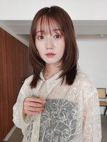 エンス 銀座(Ence)&nbsp;ココアブラウン/ミディアムレイヤー/オリーブグリーン/小顔/銀座