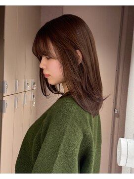 ハイライトカラー/ココアブラウン/白髪ぼかし/恵比寿サロン