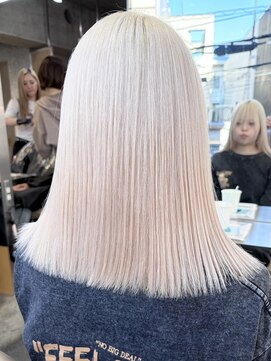 サンク 原宿 表参道(cinq) ミルクティーベージュヘーゼルベージュヘーゼルグレージュボブ