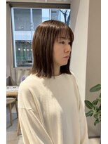 アンハーツ(ann HEARTS)&nbsp;ミディアムボブ/外ハネボブ/アッシュカラー