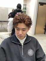 サンズ 梅田 中崎町(SUNS)&nbsp;かきあげツイストスパイラルパーマブラウンカラー