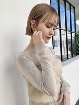 ヴェイン 渋谷(vain)&nbsp;切りっぱなしボブ×シアーベージュ
