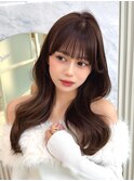 王道大人くびれ韓国風レイヤーロング