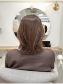 ◆【上品】ベージュ×くびれミディアムストレート