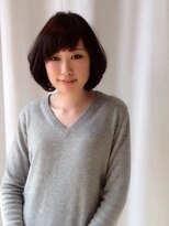 マニス(manis)&nbsp;愛され系ゆるふわボブダークブラウンワンカールボブ