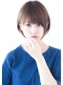 ひし形 好印象◎小顔 無造作カール  ボブディ丸みショート横浜