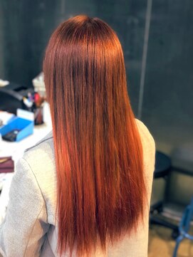 トゥエンティーフォー(24) オルチャンヘア☆アプリコットオレンジ