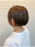 ツーブロック×ショートボブ