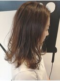 ブリーチなしのデザインカラー/カジュアルヘア