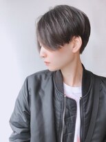 モリオフロムロンドン 原宿本店(morio from London)&nbsp;【morio 原宿】黒髪　前下がりショート　前髪なし