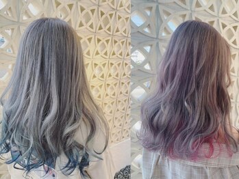 ワクヘアー(WaKu hair)の写真/【多治見駅南口/徒歩7分】話題の『イルミナ』でハイライト/グラデーション/バレイヤージュを実現☆