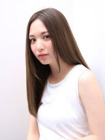 ヨファ ヘアー(YOFA hair)&nbsp;イメチェン美艶モードなストレートロングダークアッシュ0103