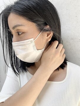 エマ 谷山店(EMMA) 切りっぱなしヘア　黒髪ヘア　ナチュラル　簡単スタイリング