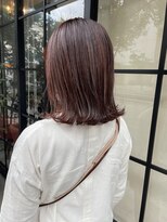 トロンヘアー(tronc hair)&nbsp;大人ガーリーな切りっぱなしボブ