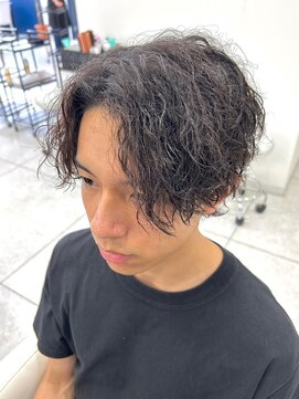メンズココ 清澄白河店(MENS COCO) センターパートツイストスパイラルパーマ刈り上げメンズパーマ