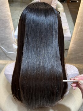 ロンド エスポワール 錦糸町(Lond espoir) ピンクブラウン美髪切りっぱなしボブ【ボブ/縮毛矯正/北澤華】