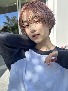 ミンクス渋谷スマートサロン(MINX shibuya smart salon) ショート 姫カット ダークアッシュ 魅力倍増カール シアーカラー