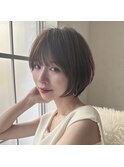 前髪ありなし面長丸顔/20代/30代/40代/ショート/ボブ【倉田】