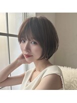 前髪ありなし面長丸顔/20代/30代/40代/ショート/ボブ【倉田】