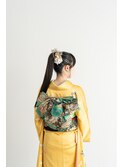 成人式　タイトポニーテール