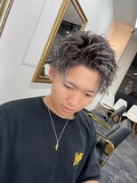 ブルーオーシャン 佐賀店(Blue Ocean) スパイキーショートパーマツイストスパイラルパーマビジネスヘア