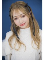 プライズ 表参道原宿店(prize)&nbsp;韓国アイドル風ミルクティーベージュカラーサイドバング原宿