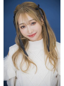 プライズ 表参道原宿店(prize) 韓国アイドル風ミルクティーベージュカラーサイドバング原宿