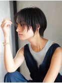 似合わせカットマロンベージュウェーブミディアム_F80339
