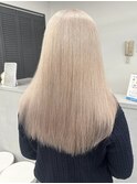 池袋ハイトーンカラーミルクティーベージュブロンドシルバー韓国
